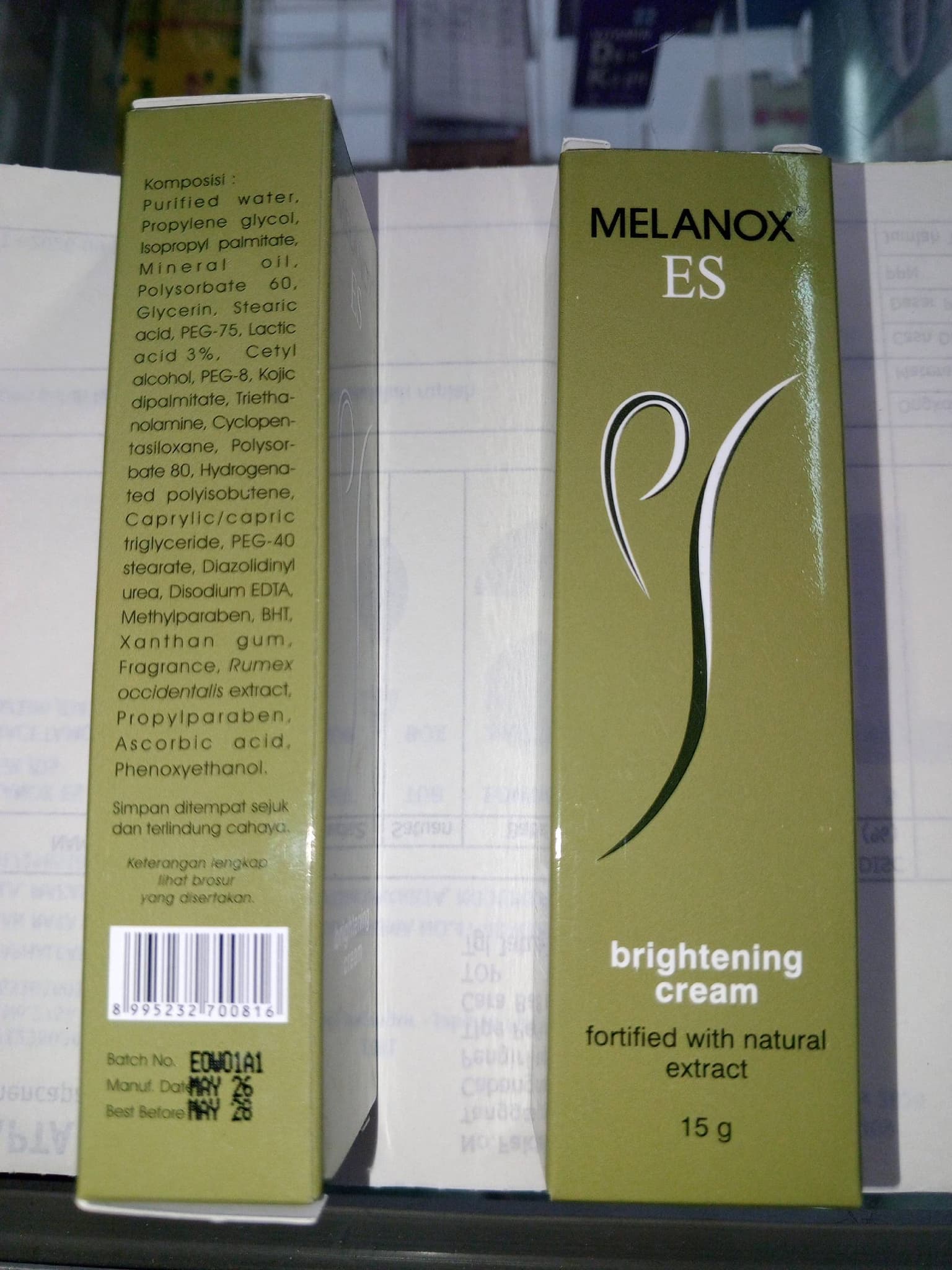 MELANOX ES CREAM 15 GR